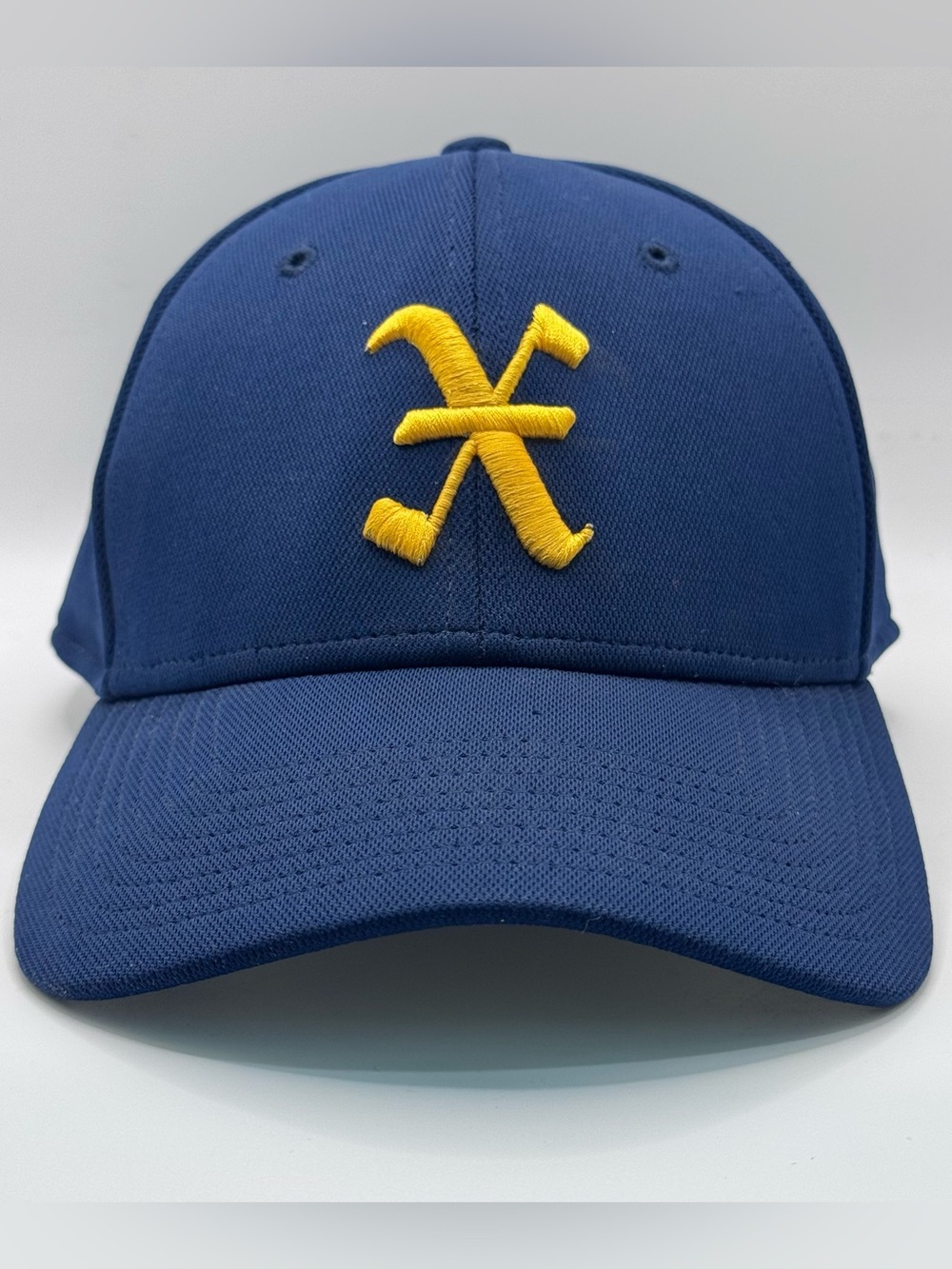 OC brand Men’s Old English X Embroidered Baseball Cap, Navy Blue, Cotton, NWOT
